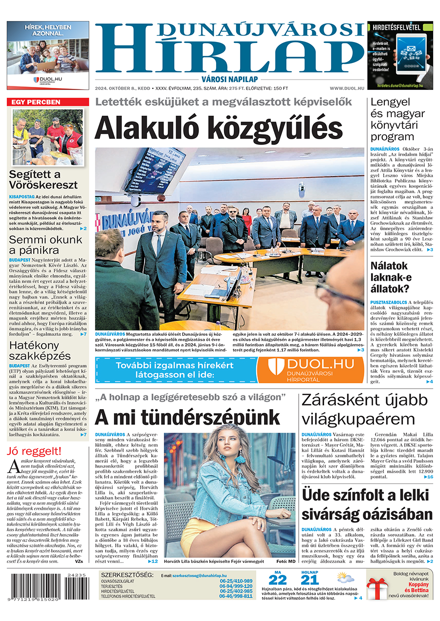Lapszám: 2024.10.08.