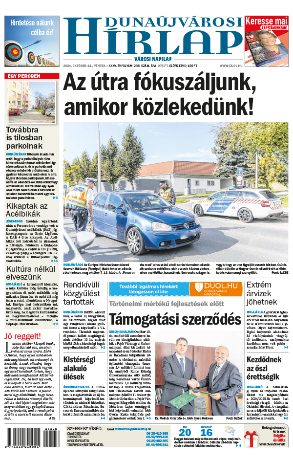 Lapszám: 2024.10.11. + melléklet